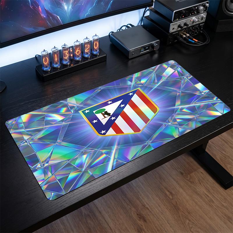 Tappetino Mouse Grande Stampato Atletico Madrid, Tappetino da Scrivania Morbido in Gomma Antiscivolo per Gaming, Decorazione per Ufficio, Laptop, Computer