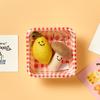 Fair Trade Lemon Mushroom Vegetable Keychain + Message Card + Checkbox