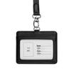 Grenseoverskridende Ekte Lær Egendefinert ID- og Dokumentkortholder med Logo Lanyard