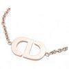 Auth DIOR Petit CD Rhinestone Bracelet Women's Jewelry Di6516bf Used