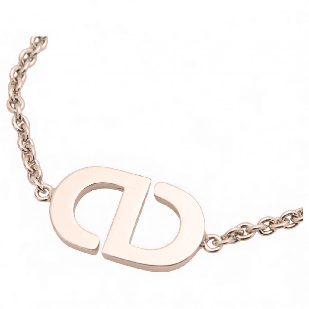 Auth DIOR Petit CD Rhinestone Bracelet Women's Jewelry Di6516bf Used