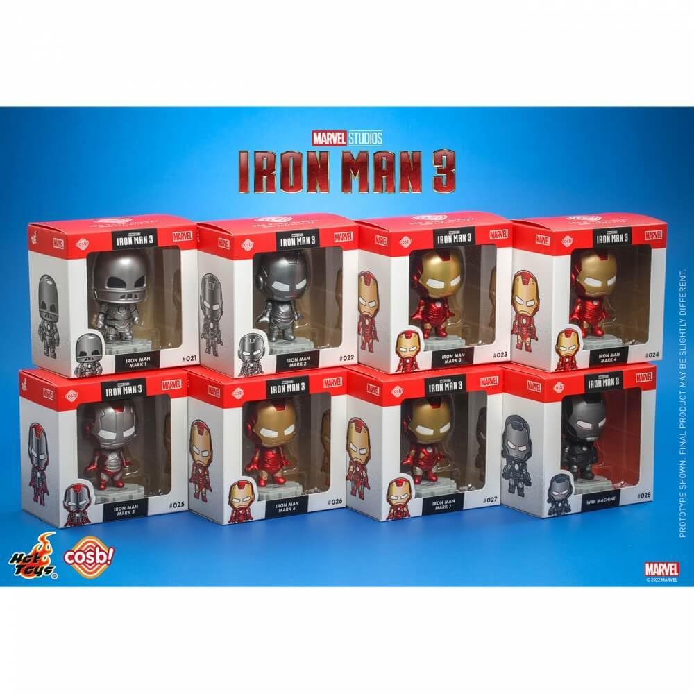 Cosbi Marvel Collection Movie Iron Man 3 War Machine Movie Iron Man 3 Black Height 8 Cm CBX067 #028 Approx.