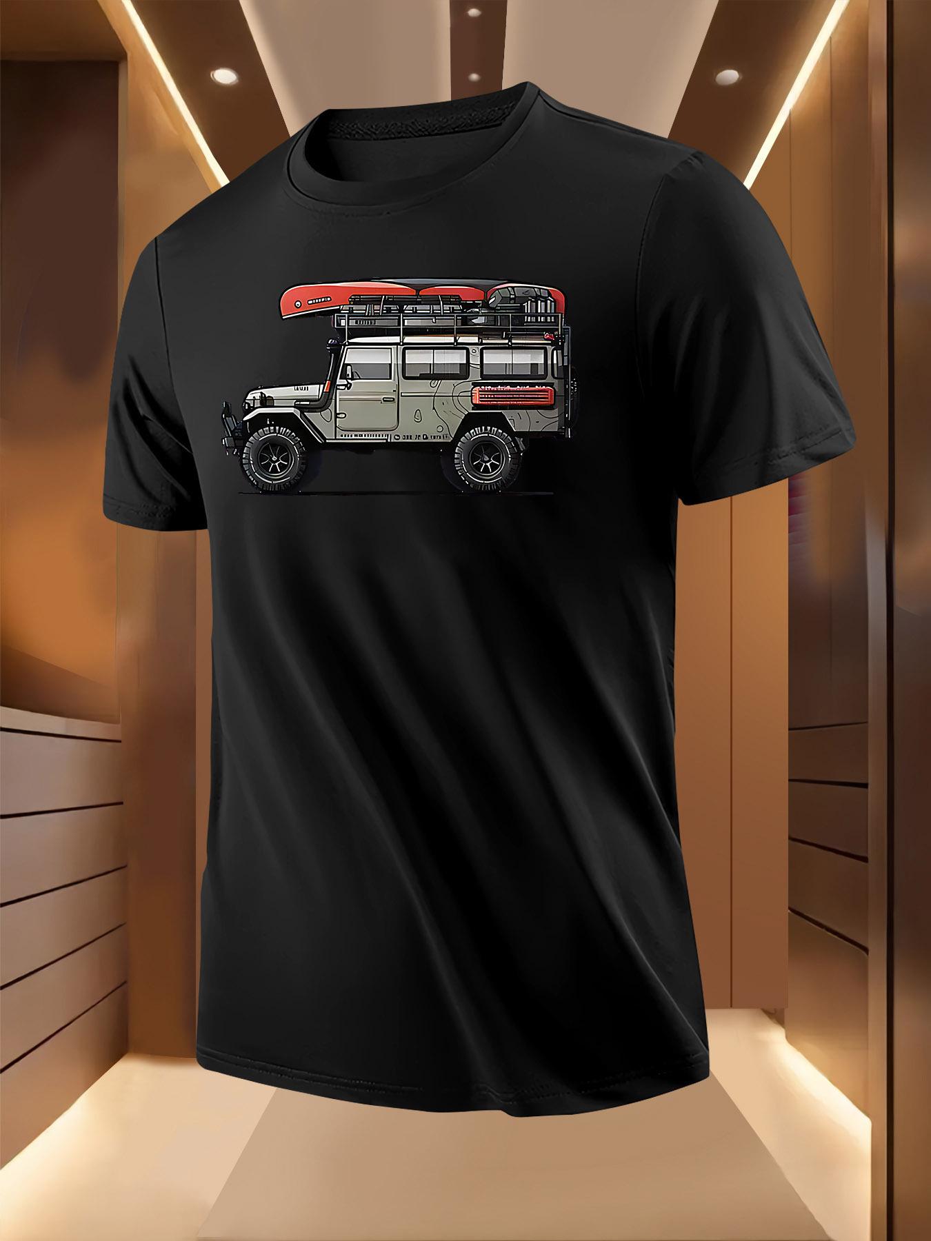 Off-Road Vehicle Print Tshirt - Breathable Lightweight Po... M