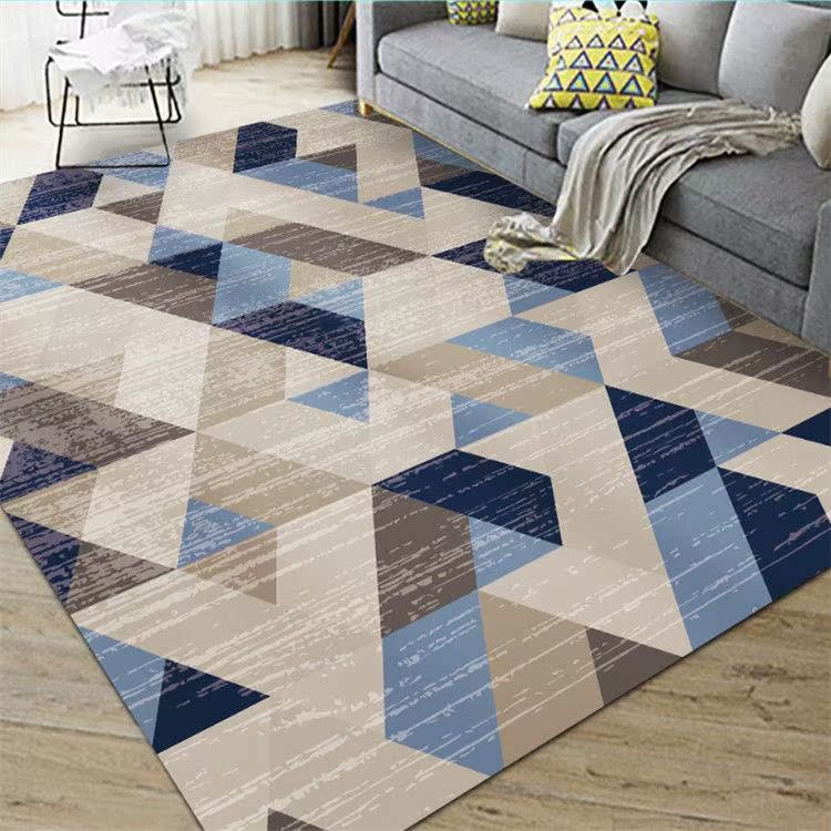 Geometric Carpet Living Room Coffee Table Large Area All Use Floor Mats Bedroom Edge Carpets ISN Bed Nordic Home Decoration
