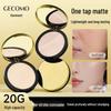 GECOMO Feather-light Long-lasting Powder Foundation - Soft Gauze, Large Capacity, Touch-up Setting, Brightening Loose Compact Makeup.