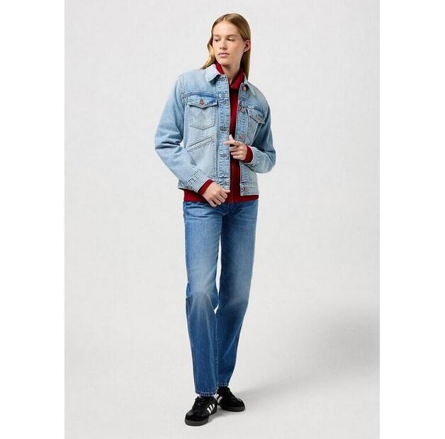 Wrangler Heritage Jacket Mid Stone Denim Jacket