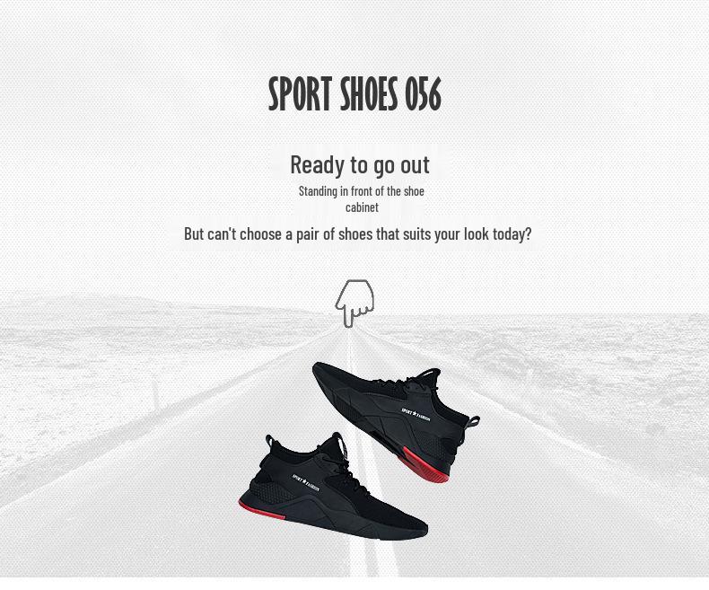Spring 2025 Plus Size Men's Breathable Lace-up Fashion Sneakers