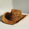 Light Color Cowgirl Hats For Women Straw Cowboy Hat Western Beach Straw Sun Hat With Shapeable Brim For Coastal Cowgirl Men Hats
