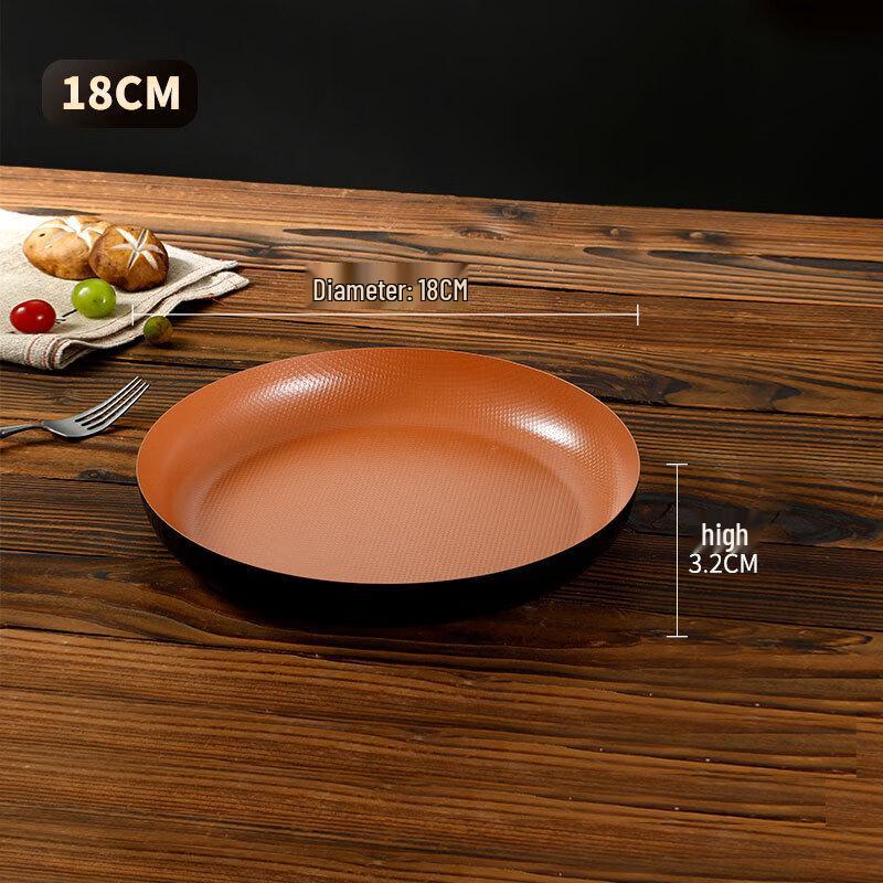 Hanlu Japanese Gold Stainless Steel Dinner Plate