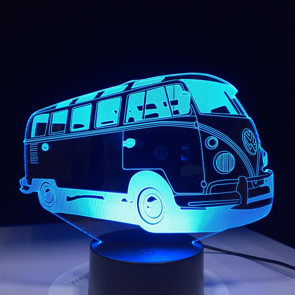 Factory Dropshipping ODM Rechargeable Touch Switch Dog Arylic Panel Box Table Night Lamp  16 Colors Change 3D LED Light