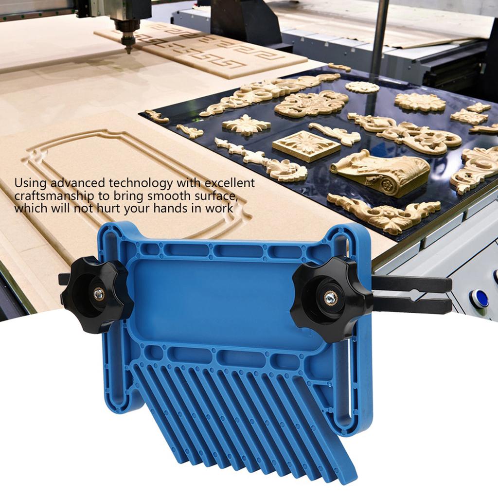 2Pcs Woodworking Feather Board Set Router Tables Saws Blue Carpentry Aid Hand Tool Kit