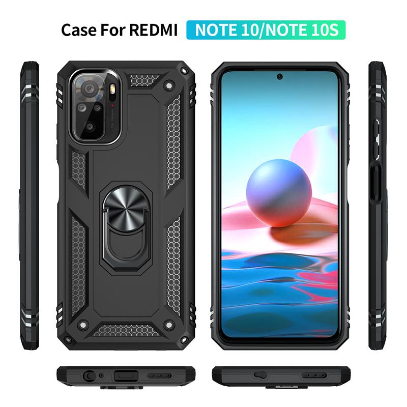 For Xiaomi Poco M5S Case Armor Shockproof Phone Case for Poco Poko Pocco Little M5S M 5S M5 S Magnet Car Holder Ring Stand Cover