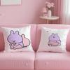 Asleep Cute AAsamimi Pillow Case Soft Plush Fabric DoubleSided Printed Cushion Cover Warm Winter Sofa Pillow Case