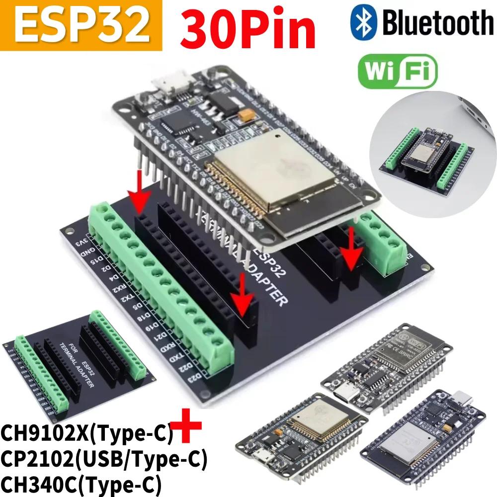 GPIO 1 Into 2 ESP32 Expansion Board CP2102 NodeMCU-32S Lua 30Pin Module GPIO WiFi Bluetooth-compatible Low Power Module