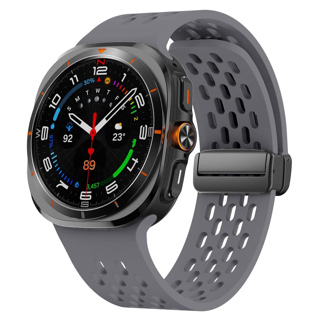 Samsung Ultra Magnetic Buckle Silicone Watch Strap with Foldable Clasp