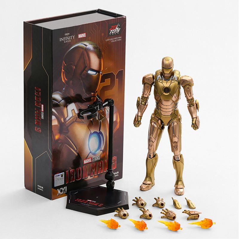 ZD Toys Залізна Людина Фігурка Марк 35 Червоний Снаппер Залізна Людина МК 24 МК 22 МК 47 Тоні Старк Фігурка Залізної Людини Екшн Колекційна Іграшка Подарунок