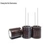 Aluminum Electrolytic Capacitor 400V 68µF 18x20mm Brown, High-Frequency, Lightning Surge Resistant, PET Material