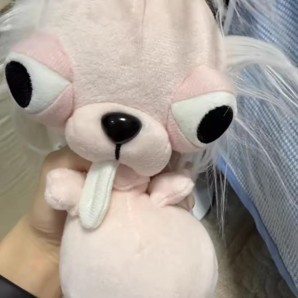 Stuffed Animals Chihuahua Plush Keychain Pendant Stuffed Toy Chihuahua Doll Weird Cute Realistic Plush Chihuahua Kids Gifts Toy