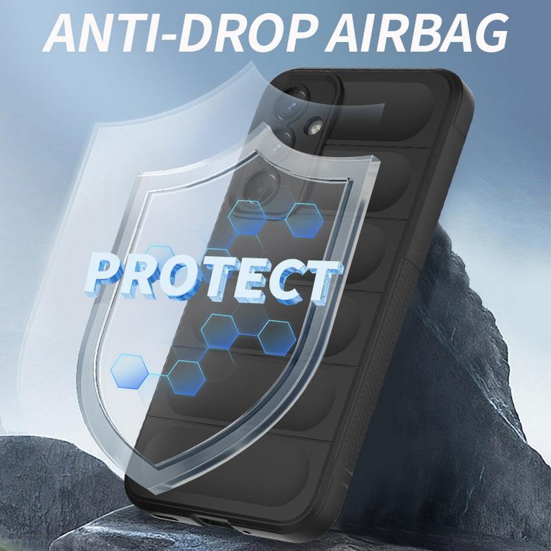 Airbag Anti-drop Case For Samsung M35 M55 M15 M34 M54 M14 M13 4G M23 M52 M32 M12 Galaxy F15 F14 F13 Armor Heavy Duty Cover