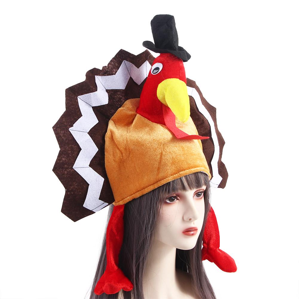 Carnival Party Hat Turkish Hat Thanksgiving Day Festival Costume Cute Caps Turkey Hat Chicken Feet