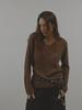 Asula V-Neck Golgi Knit (Brown)