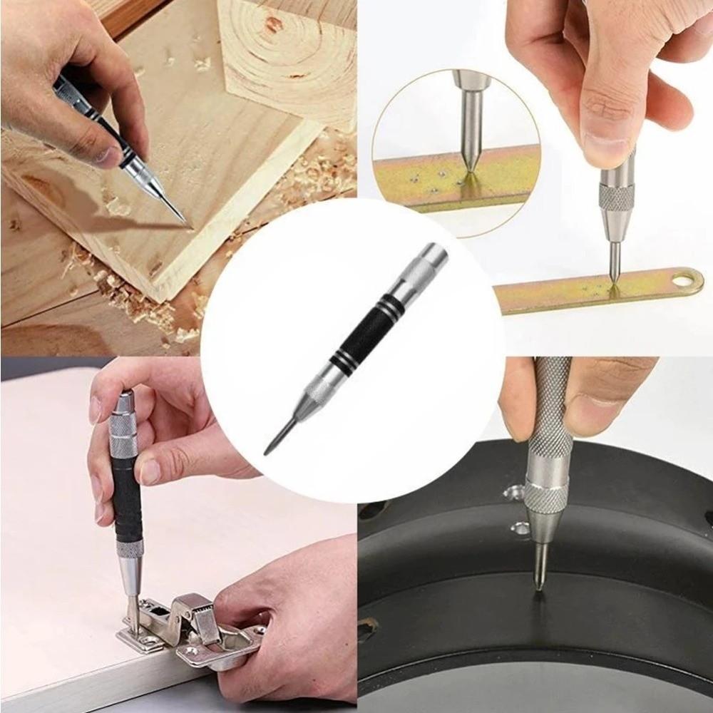 Heavy Duty Automatic Center Punch High-carbon Steel Hole Marker Punch  Carpentry Tool