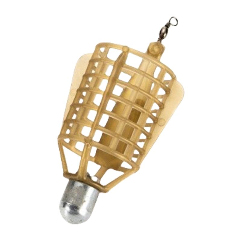 Fishing Beads Feeder Cage Feeder Lures Holder Trap Fishing Cage Basket Iron Head Trap Baits Cage Fishing Tackles