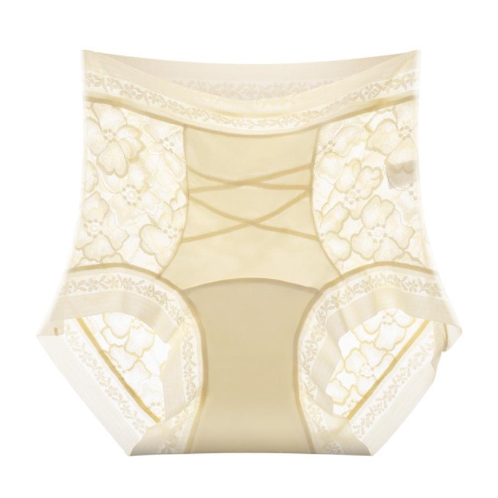 High Waist Lace Flower Panties Lace Flower Slimming Shapers Breathable Butt Lifter Underpants  Lady