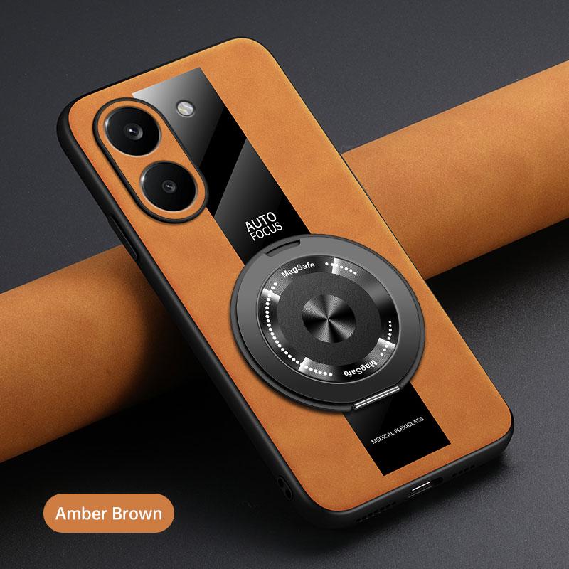Luxury Busienss PU Leather Case For Xiaomi POCO X8 Pro Max X7 F8 Ultra F7 Note 15 Pro Plus Magnetic Bracket Anti-drop Back Cover