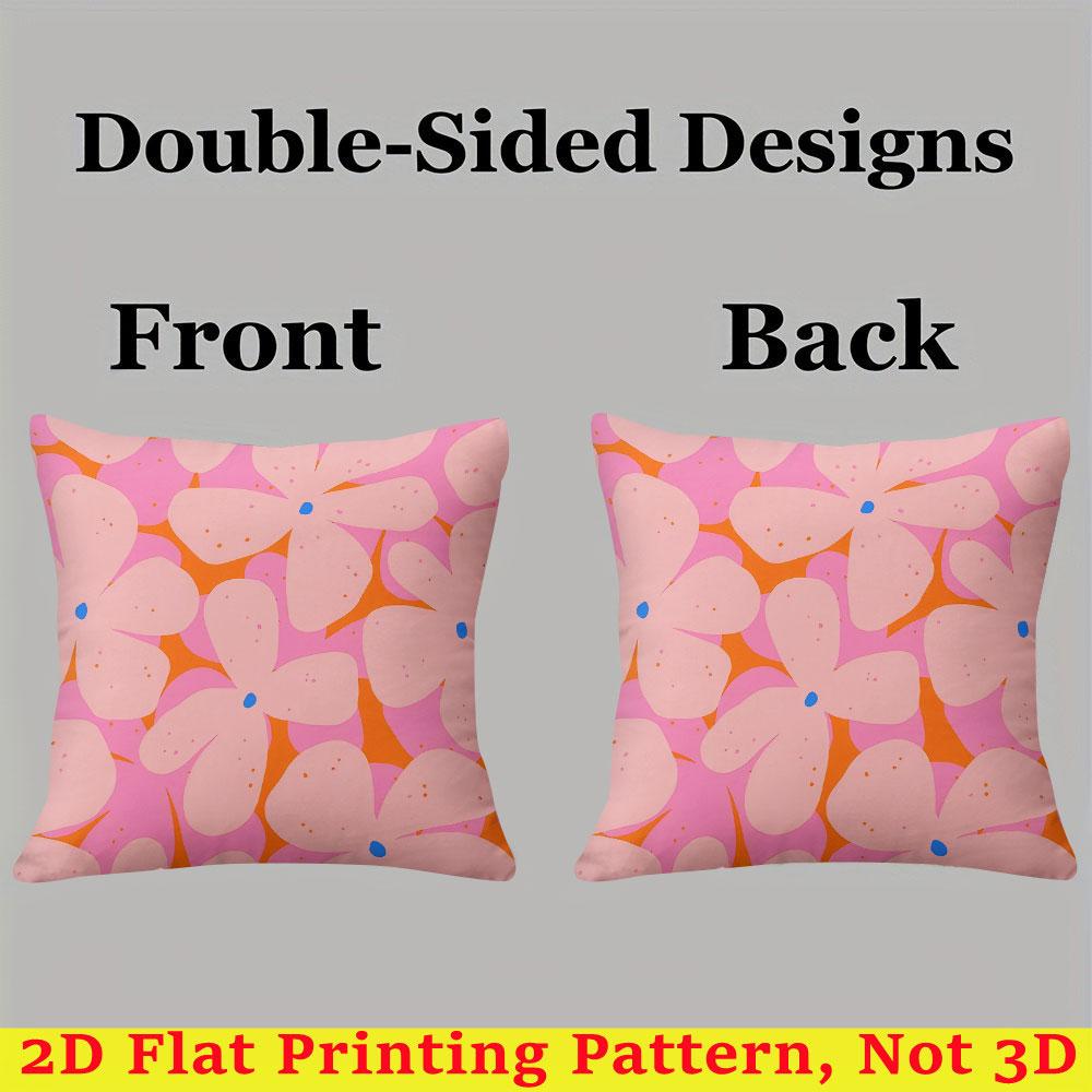 Tangerine Petal Burst square Jacquard Pillow Cover for Sofa Office Waist Cushion Cover Home Decorative Pillowcase