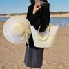 Summer New Straw Bag Large Capacity Beach Vacation Bag Woven Tote Women's Bag