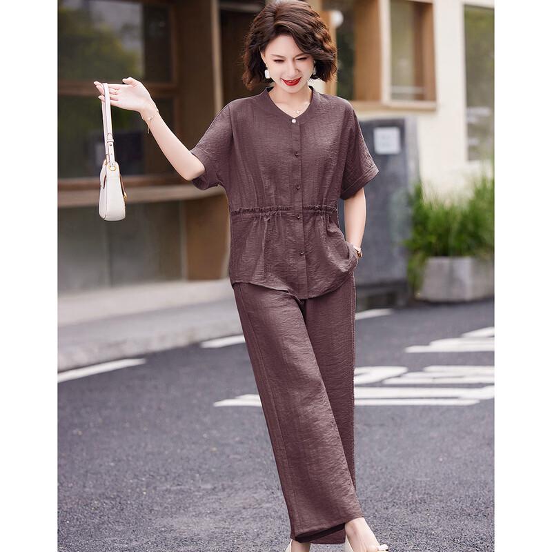 Pasite Damen Sommer locker geschnittenes T-Shirt & Lässige Hose Set