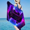 Asciugamano da Spiaggia Colorato con Artwork per Gamer, Microfibra Super Morbida, Regalo per Lei/Lui, Compleanno, per Piscina, Spiaggia, Viaggio, Decorazione per la Casa, Regali per Fan