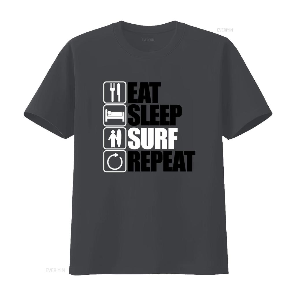 Eat Sleep Repeat T Shirt for Casual Streetwear vintage Washed homme streetwear Slightly Comfortable Top For Everyday Wear