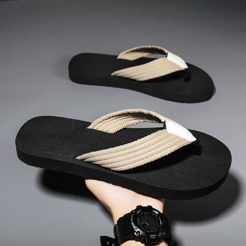 

Men s Trend Lightweight Flip-Flops Simple Fashionable Vacation Casual Beach Slippers Non-Slip Creative Personalized Sandals 39 белый