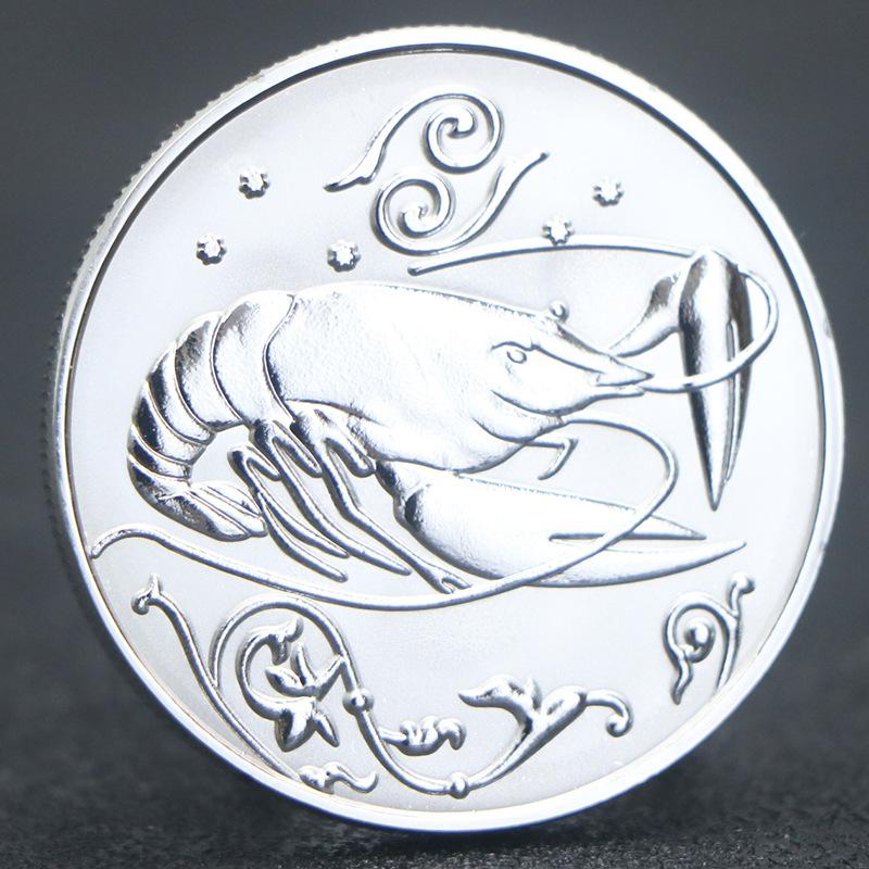 

Russian 12 Constellation Commemorative Coins, Silver Plated Coin Commemorative Medals, Craft Gifts