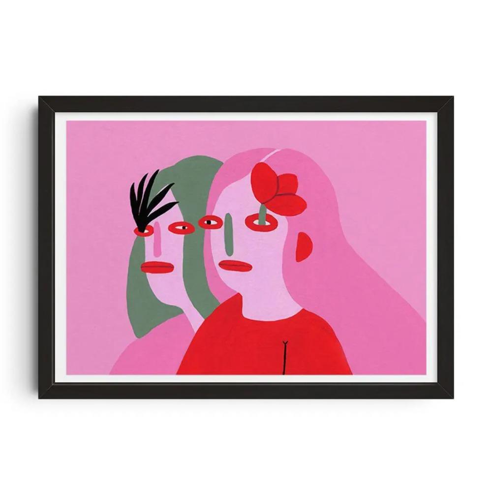 Abstract Canvas Print Mid Century Wall Art Vintage Classic Posters Retro Canvas Painting for Living Room Bedroom Home Decor