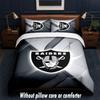 Set Biancheria da Letto Design Las Vegas Raiders 1 Copripiumino + 2 Federe Morbido Traspirante Biancheria da Letto per la Casa