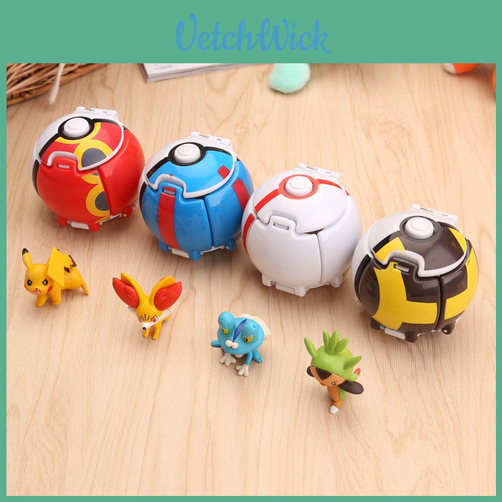 Transforming Elf Ball Pocket Monster Toy Ball With Touch-sensing Explosions Abs Material 7cm Diameter