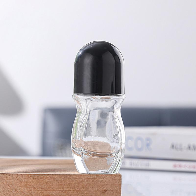 Essential Oil Roller Bottle Empty Refillable Clear Glass Roller Bottle Perfume With Roller Travel Cosmetic Container Cosmetic