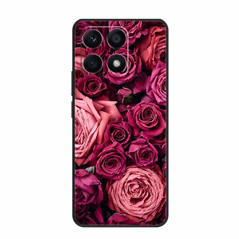 

For Xiaomi 15T Pro Phone Case 15TPro Funda Fashion Flowers Black Silicone Soft Back Cover For Xiaomi 17 15T 5G Case 15 T Pro Bag Xiaomi 15T Pro