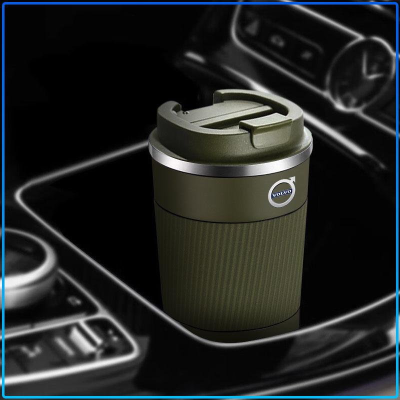 Car Stainless Steel 304 Coffee Thermos Mug Leak-Proof Non-Slip sticker For Volvo XC90 XC60 XC40 V40 V50 V60 S40 S50 S60 S70 S80 S90 240 C70 Vnl Truck