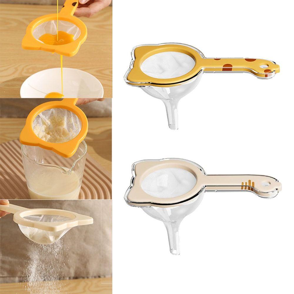 2 in 1 Kitchen Oil Funnel with Filter 120 Mesh Fine Mesh Colander Mesh Flour Sieve  Coffee