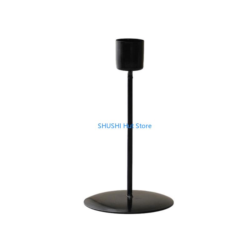 Nordic Styles Vintage Metal Iron Holder Decorative Stand Candlestick for Wedding Dining Table Centerpiece D57B