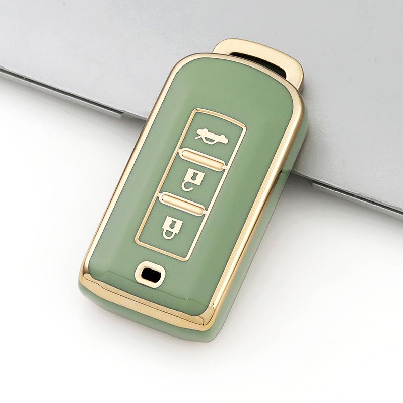 For Mitsubishi Lancer Eclipse Outlander Mirage Keyless Entry TPU Auto Keyless Protector Shell Fob Holder Smart Key Case Cover