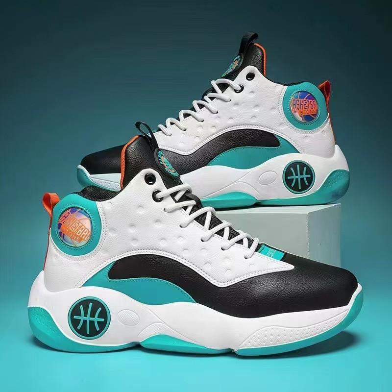 Basketball shoes spring new fly-woven high-waisted breathable trendy shoes casual shoes