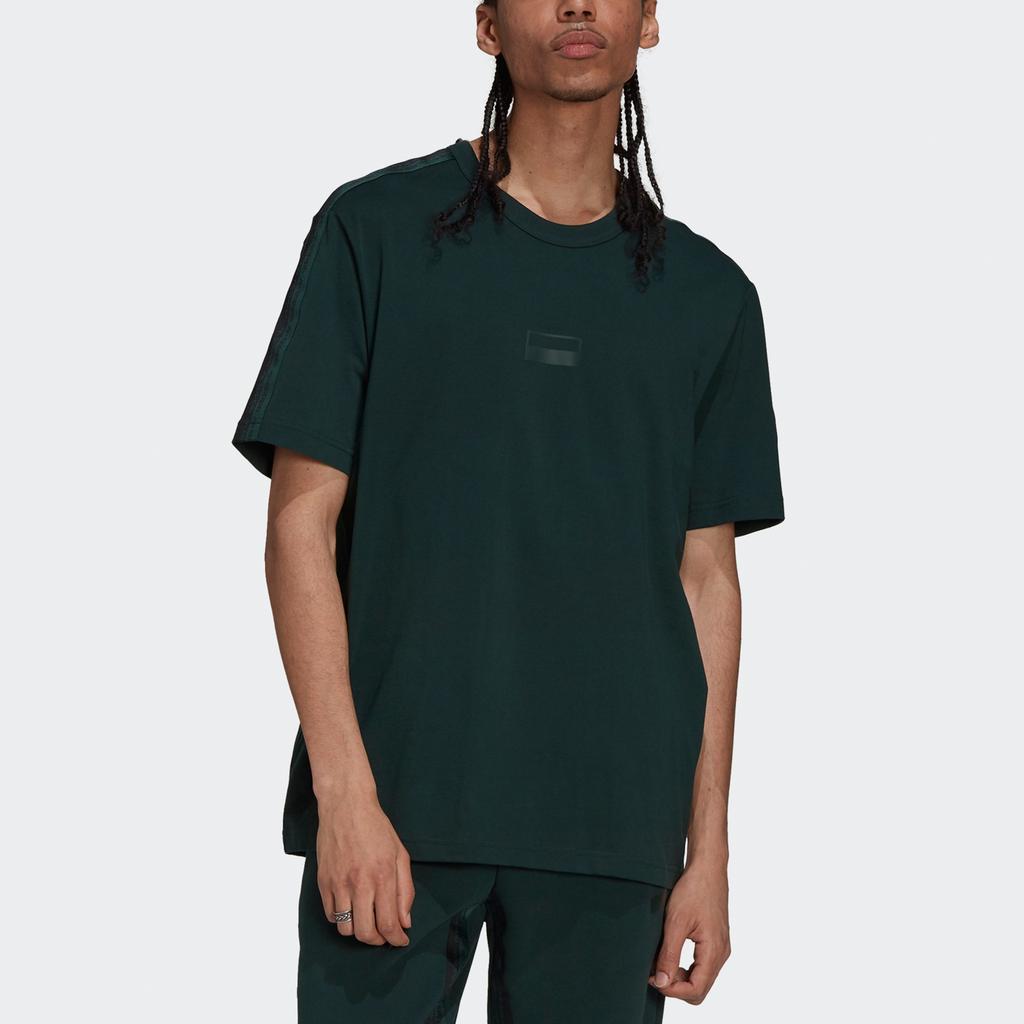 adidas originals R.y.v. Logo Tee Loose Sports Crewneck Short Sleeve Green Men's H11497