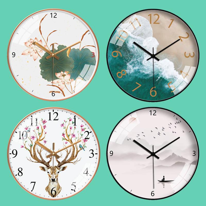 12-Inch Nordic Starry Sky Silent Wall Clock for Bedroom & Living Room