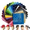 Bohemian Print Bandana Paisley Printed Headbands Hiphop Kerchief Outdoor Unisex Headband Wrist Wraps Face Mask Handkerchief