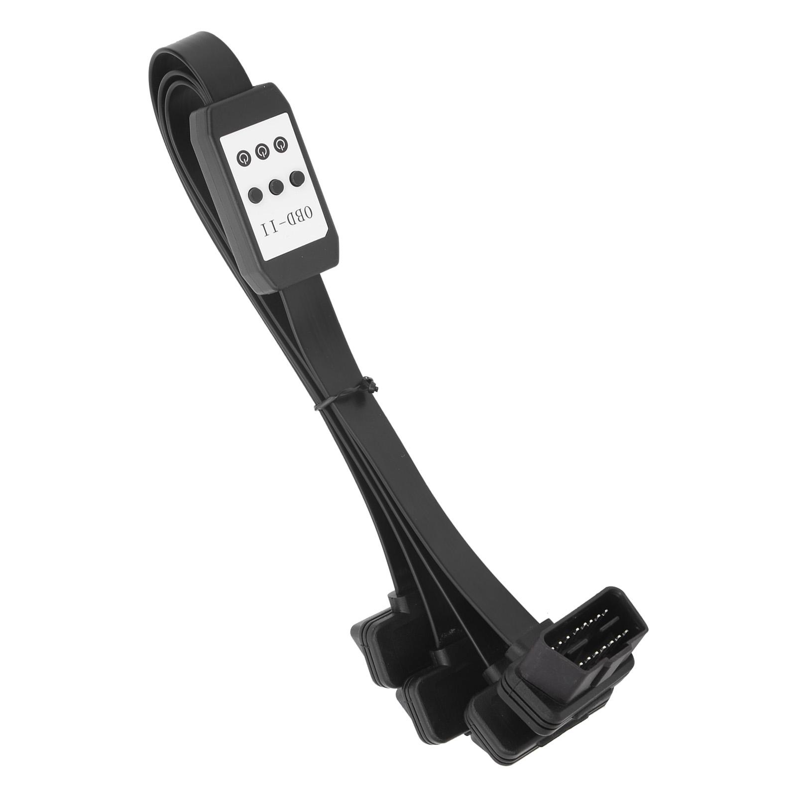 

1 to 3 OBD2 Extension Cable Splitter 1.57ft 16Pin Connector Cord with Switch Car Diagnostic Tool